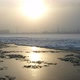 View At The Frozen Bay With Winter Sun And City Silhouette, Winter Landscape - VideoHive Item for Sale