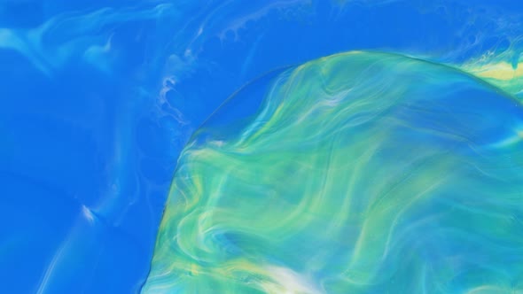 Abstract Light Pastel Streams Flow Along the Plane on a Blue Background alt