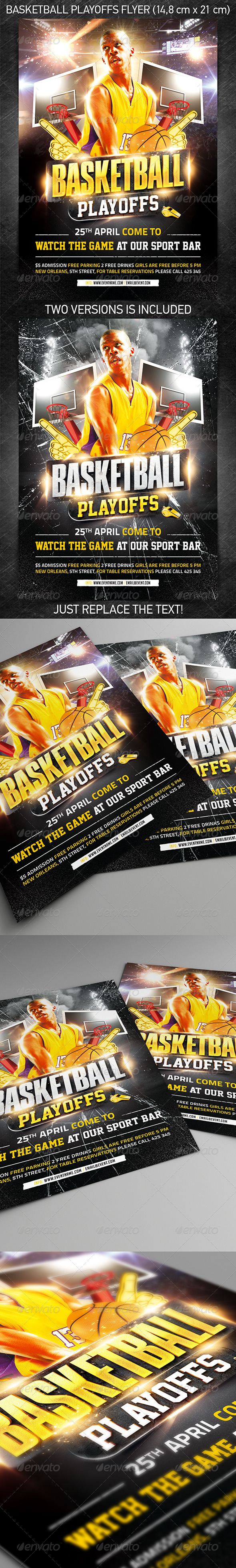 Basketball Playoffs Flyer - Sports Events