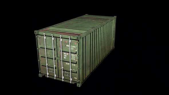 Container 3D rotate alpha