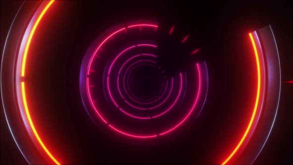 4k Colored Radial Tunnel 1
