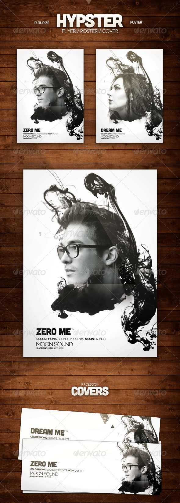 Hipster Flyer - Clubs & Parties Events