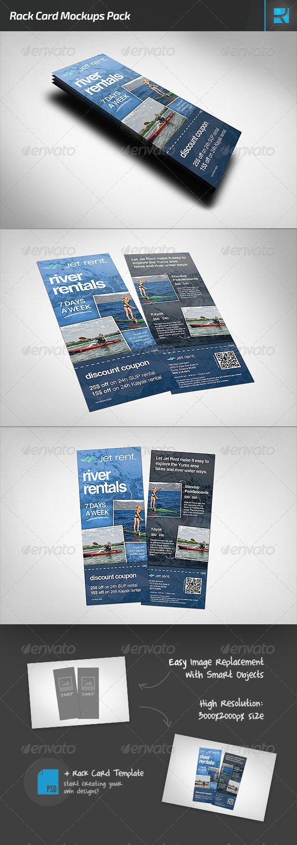 Download Rack Card Mockups Pack By Rafaeloliveira2 Graphicriver