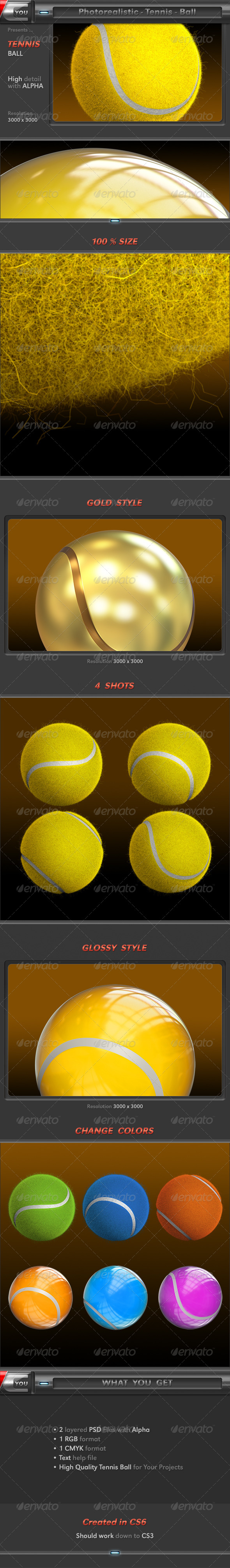 Tennis Ball - Objects 3D Renders