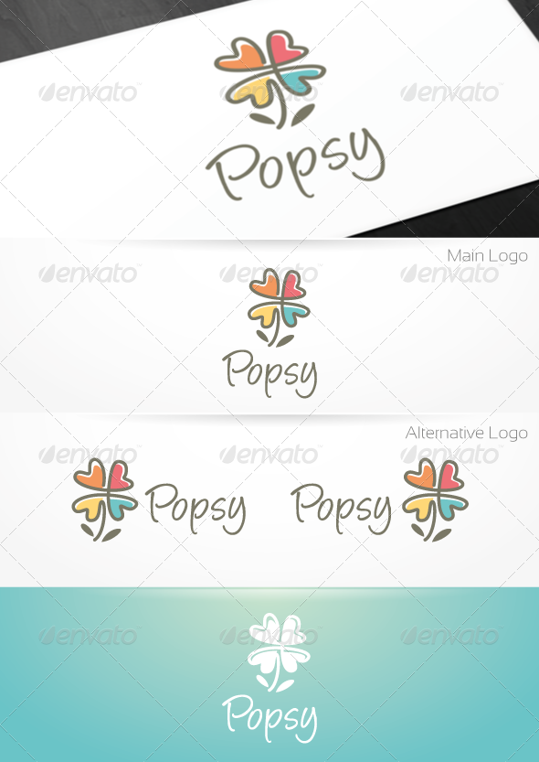 Popsy - Garden/Florist Logo Template - Nature Logo Templates
