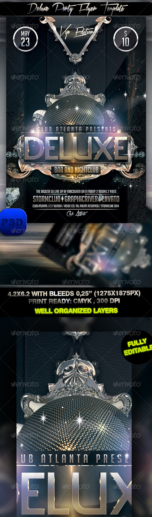 Deluxe Party Flyer Template - Events Flyers
