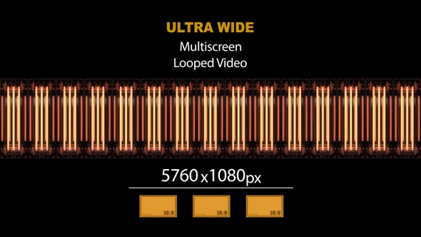 Ultra Wide HD Neon Lamps Light Wall 03