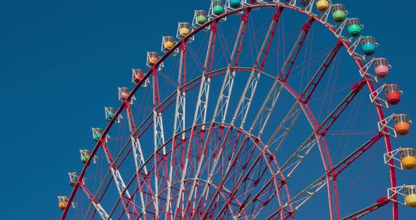 Ferris Wheel with Clear Blue Sky alt