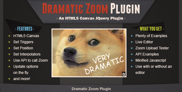 Dramatic Zoom Plugin - CodeCanyon 7224070