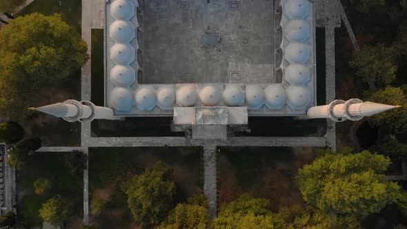 Aerial view of Suleymaniye Mosque in Fatih, Istanbul, Turkey alt