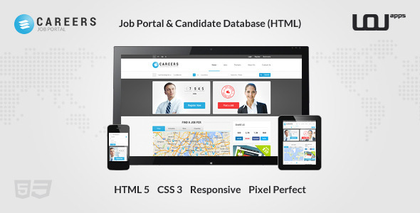 Marvelous CAREERS - Job Portal & Candidate Database (HTML)