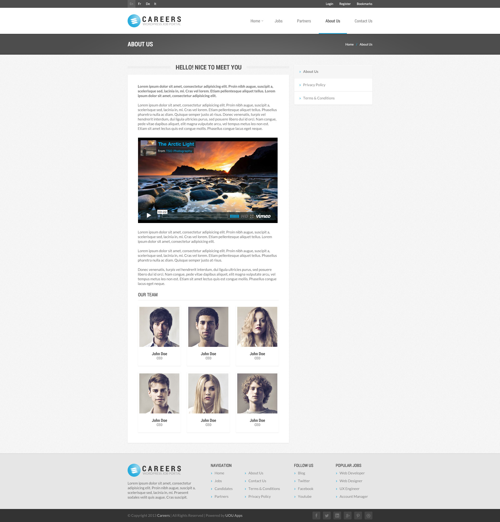 CAREERS - Job Portal & Candidate Database (HTML) by DirectoryThemes