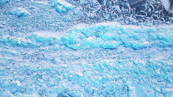 Frozen Lake Baikal Aerial View alt