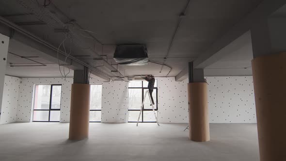 Silhouette of a Master of Air Conditioner Repair alt