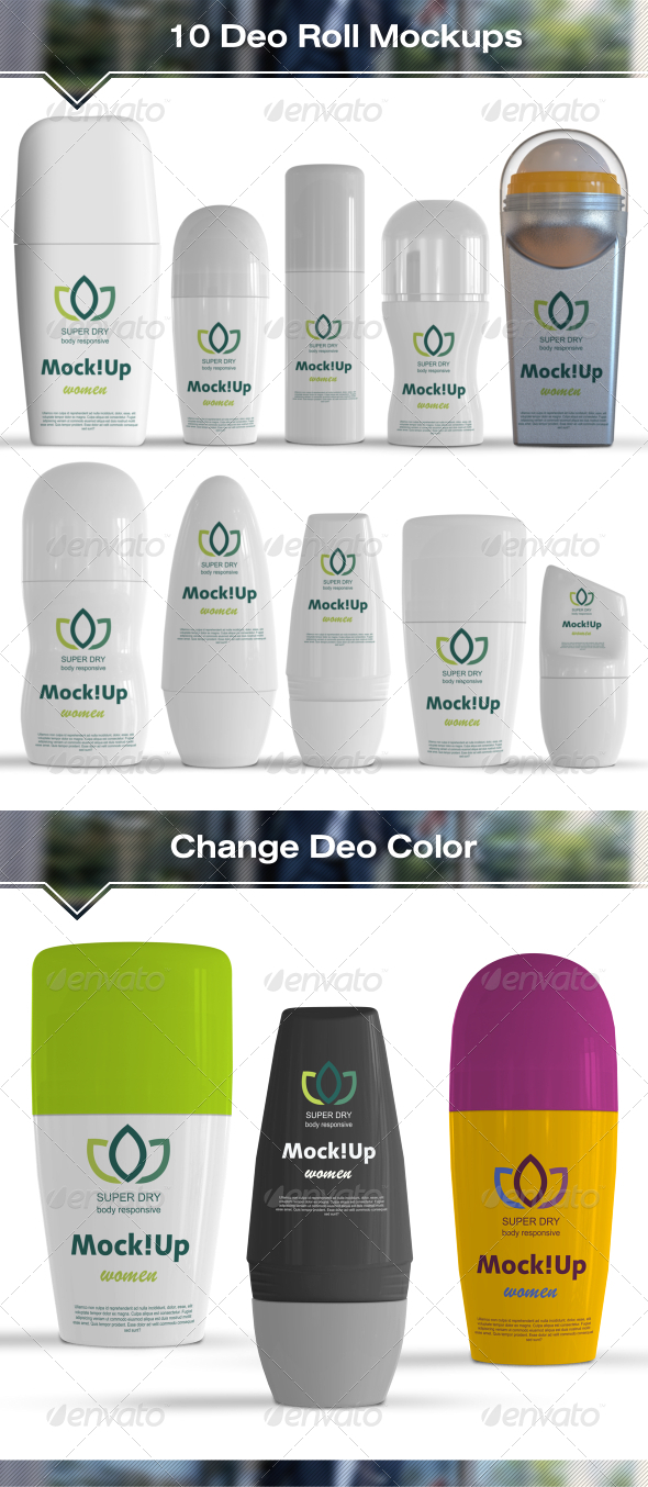 Download 10 Roll On Deodorant Mockups By Fusionhorn Graphicriver
