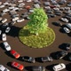Green Tree Surrounded by Cars - VideoHive Item for Sale