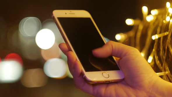 Using Smartphone At Night alt