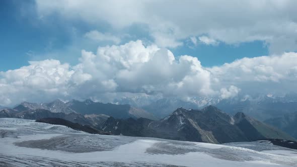 Clouds on Mountain Elbrus 2