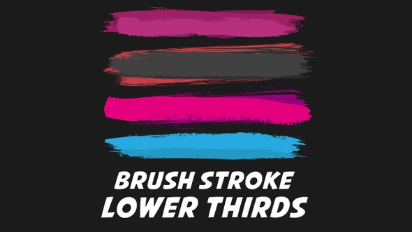 Brush Stroke Lower Thirds