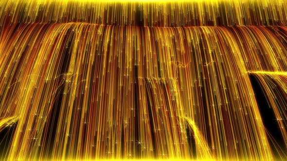 godenParticles Waterfall Ceremony Background