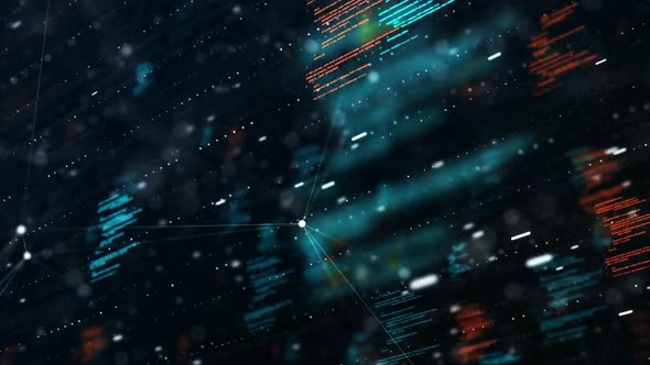 4K Programming source code abstract background