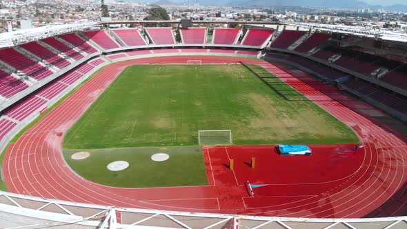 Football Stadium La Portada, Club Deportes La Serena (Chile, aerial view)