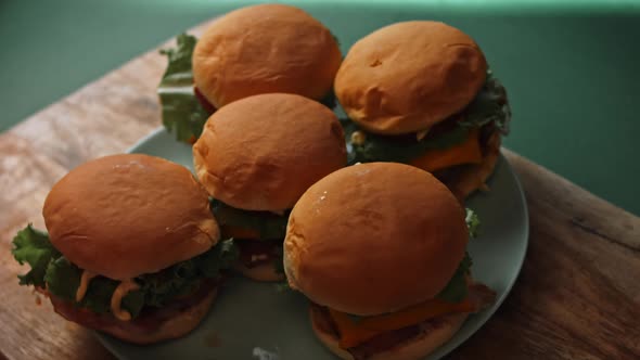 Process of Preparing Classic American Burger  Recipe Taste American Cuisine alt