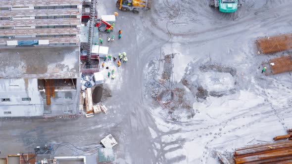 Elevated View Timelapse with Construction Site Area alt