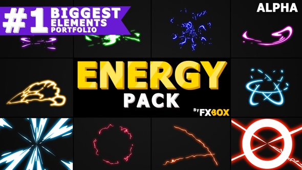 Cartoon Energy Charges | Motion Graphics Pack