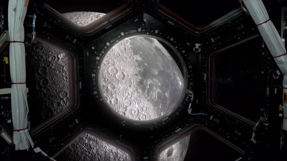 Moon View Spaceship Window - 4