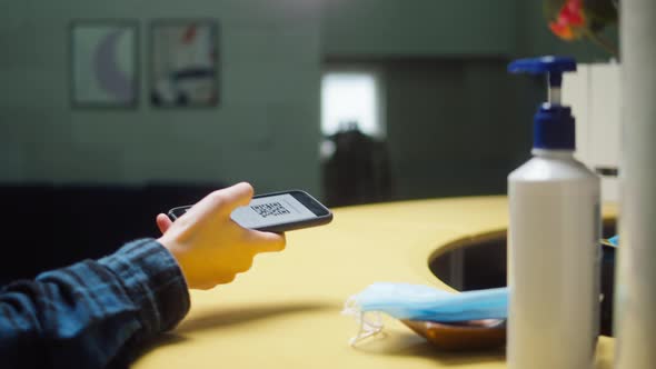 Vaccination Passport Qr Code Control Woman Checking on Phone European Coronavirus Covid 19 Vaccine alt