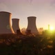 Nuclear Power Plant at Sunset 4K - VideoHive Item for Sale