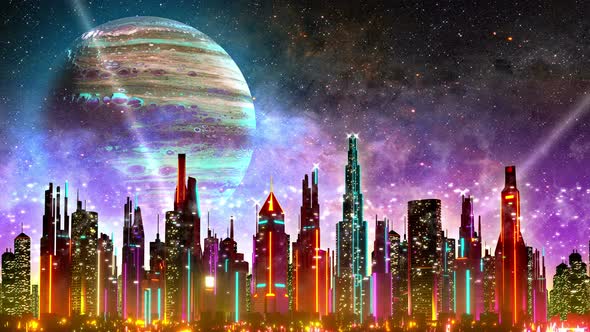 4k Sci-fi City v2. City of the Future