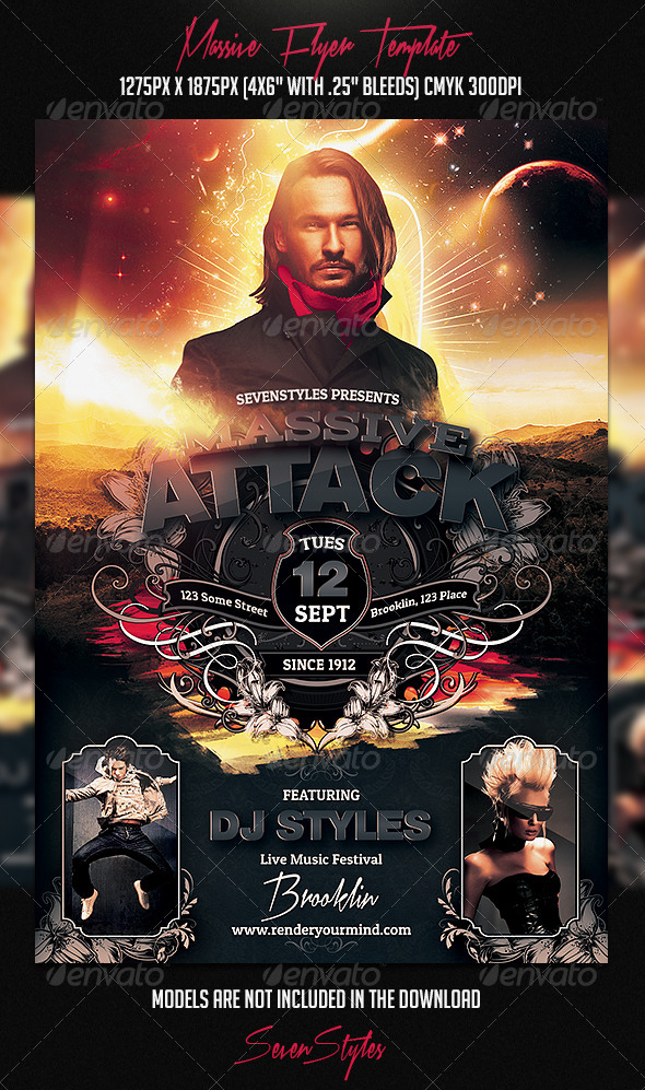 Massive Flyer Template - Flyers Print Templates