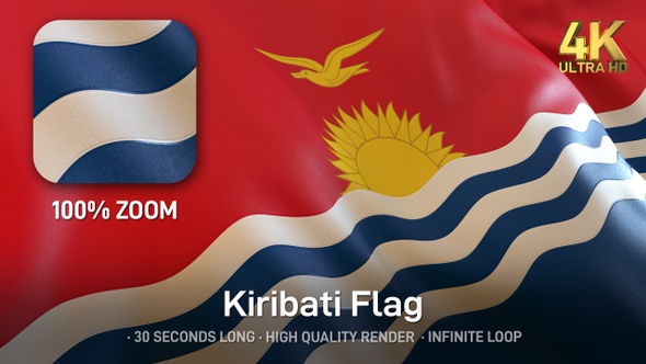 Kiribati Flag - 4K alt