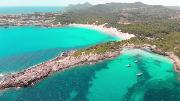 Cala Agulla sand beach Spain, Mallorca, Cala Rajada alt