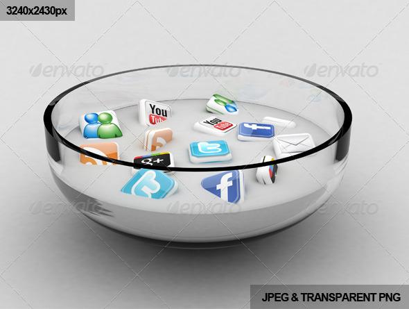 Social Media Soup - 3D Backgrounds