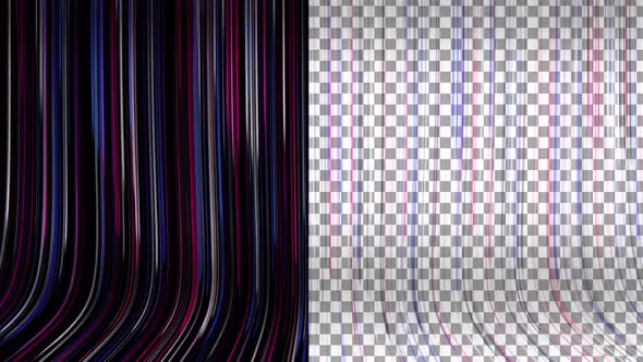 Abstract Colorful Lines Transparent
