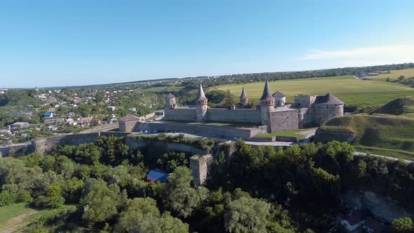 Panoramic Aerial Shot History Castle