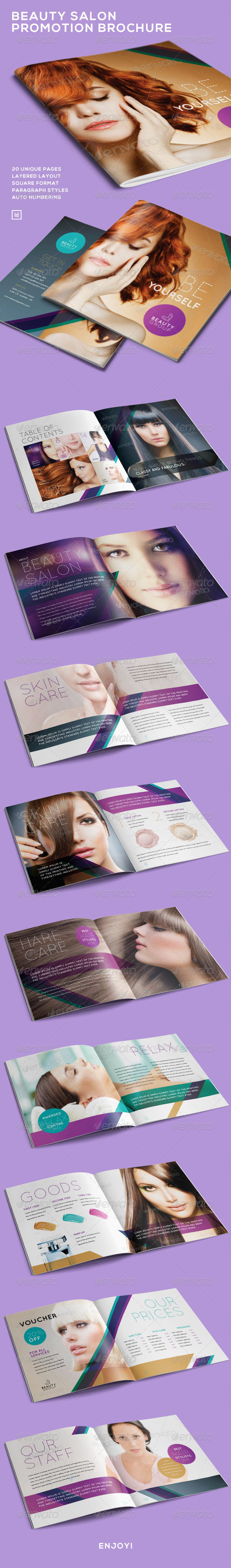 Beauty Salon Promotion Brochure - Brochures Print Templates