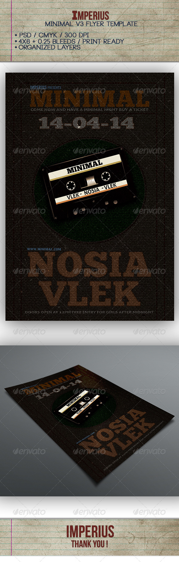 Minimal V3 Flyer - Flyers Print Templates