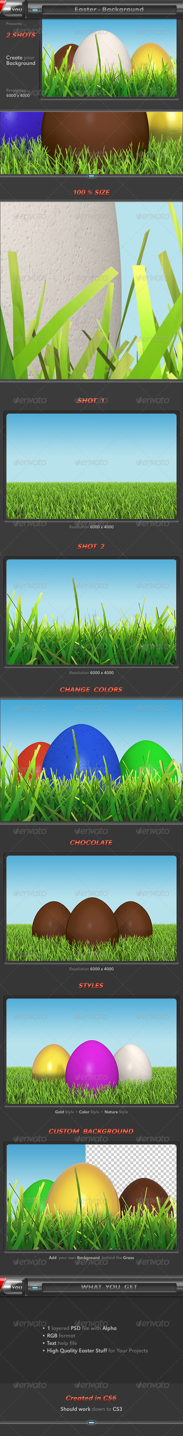 Easter Background - 3D Backgrounds