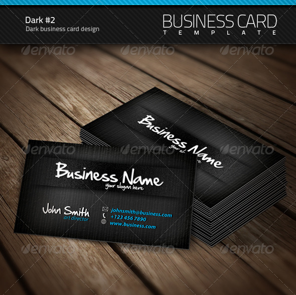 Dark Business Card - Creative Business Cards