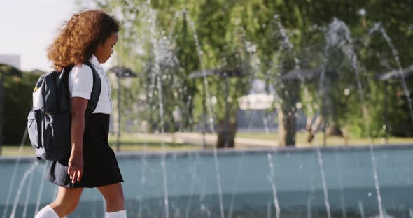 Teen Girl Goes to School alt