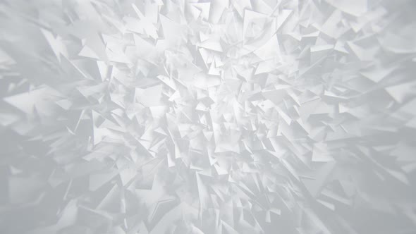 White Polygonal Geometric Abstract Background