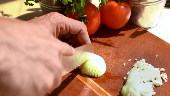 CHOPPING ONIONS