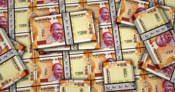 Indian rupee money banknotes animation alt