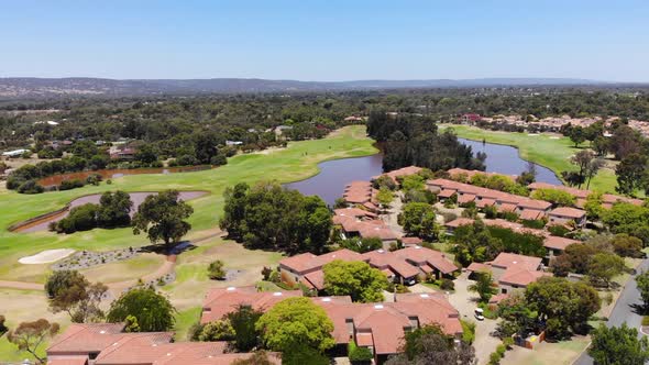 Aerial View of a Golf Course