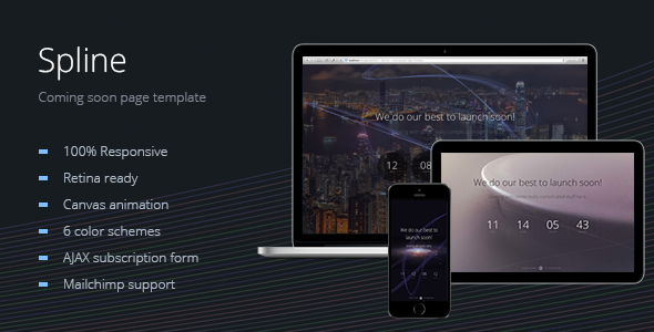 Exceptional Spline — Animated Coming Soon Page Template