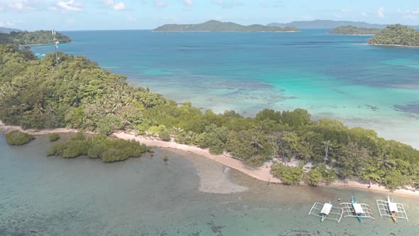 Stunning, beautiful drone shots taken in Port Barton, Palawan, The Philippines.